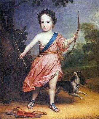 Gerard van Honthorst Willem III op driejarige leeftijd in Romeins kostuum oil painting image